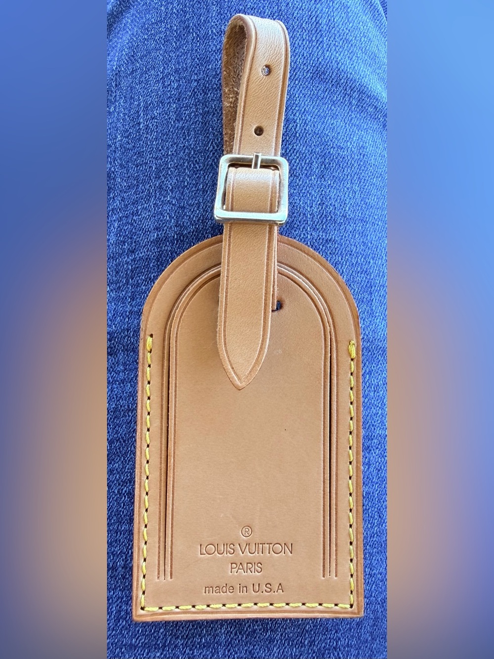 Louis Vuitton Leather Luggage Tag